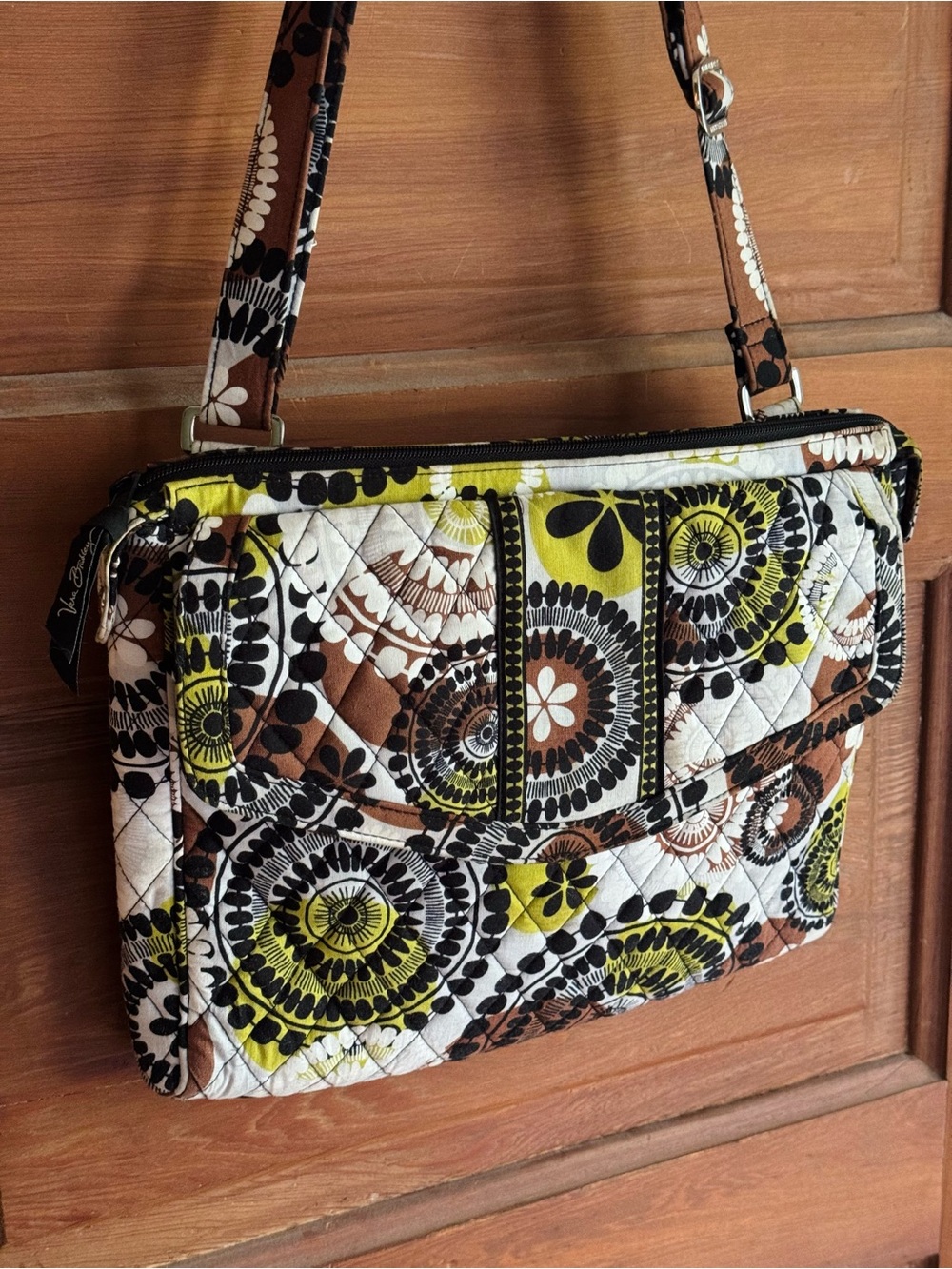 Vera Bradley Cocoa Moss Quilted Shoulder Bag